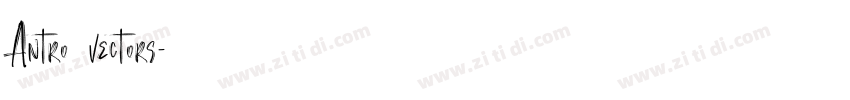 Antro vectors字体转换